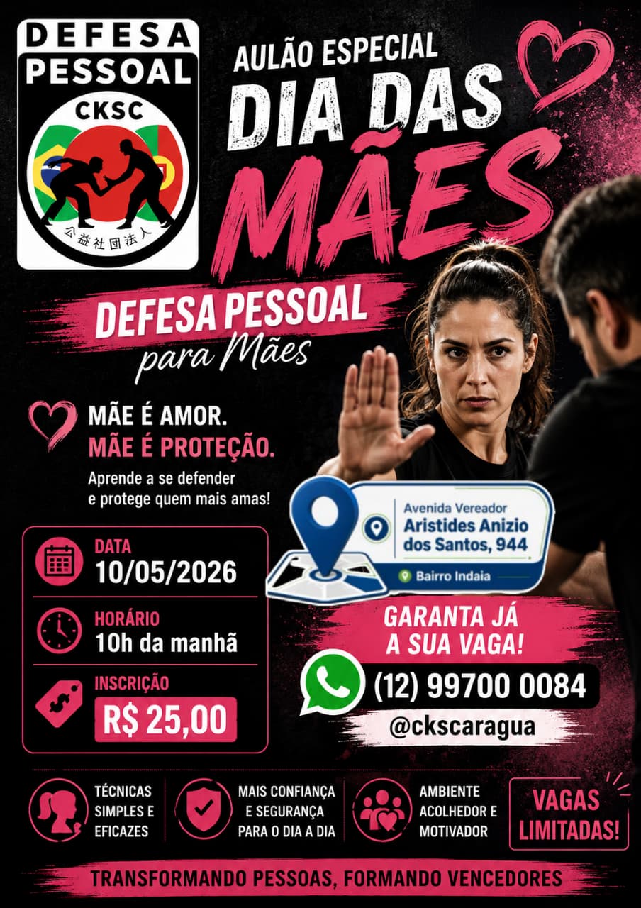 Defesa Pessoal Aulão Especial dia das Mães